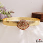 Elegant Antique Peacock Floral Motifs Kemp Hip Belt V392