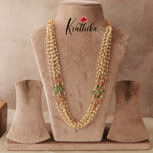 Trendy Multi Colour Peal Mala Set LH690