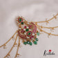Gorgeous Kundan Jadau Jada Billa with Earchains J244