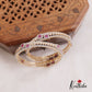 Elegant AD Gold Finish Bangles B438  (Set of 2 Bangles)|(Available In 2 Colors)
