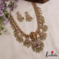 Stunning Lord Balaji Motifs Polki CZ Victorian Choker And Haaram Set NC3080