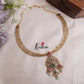 Trendy Victorian Peacock Hasli Emerald Necklace NC2023 (Available in 2 Colours Beads)