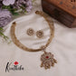 Trendy AD Victorian Jadau Hasli Necklace with Beads Drops NC2345 (Available in 2 Colours)