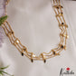 Elegant Gold-Tone Multi Layered Choker NC3086