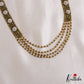 Sparkling Multi Layered Crystal & Pearl Haaram With Floral Accents LH2127 (Available In 7 Colors)