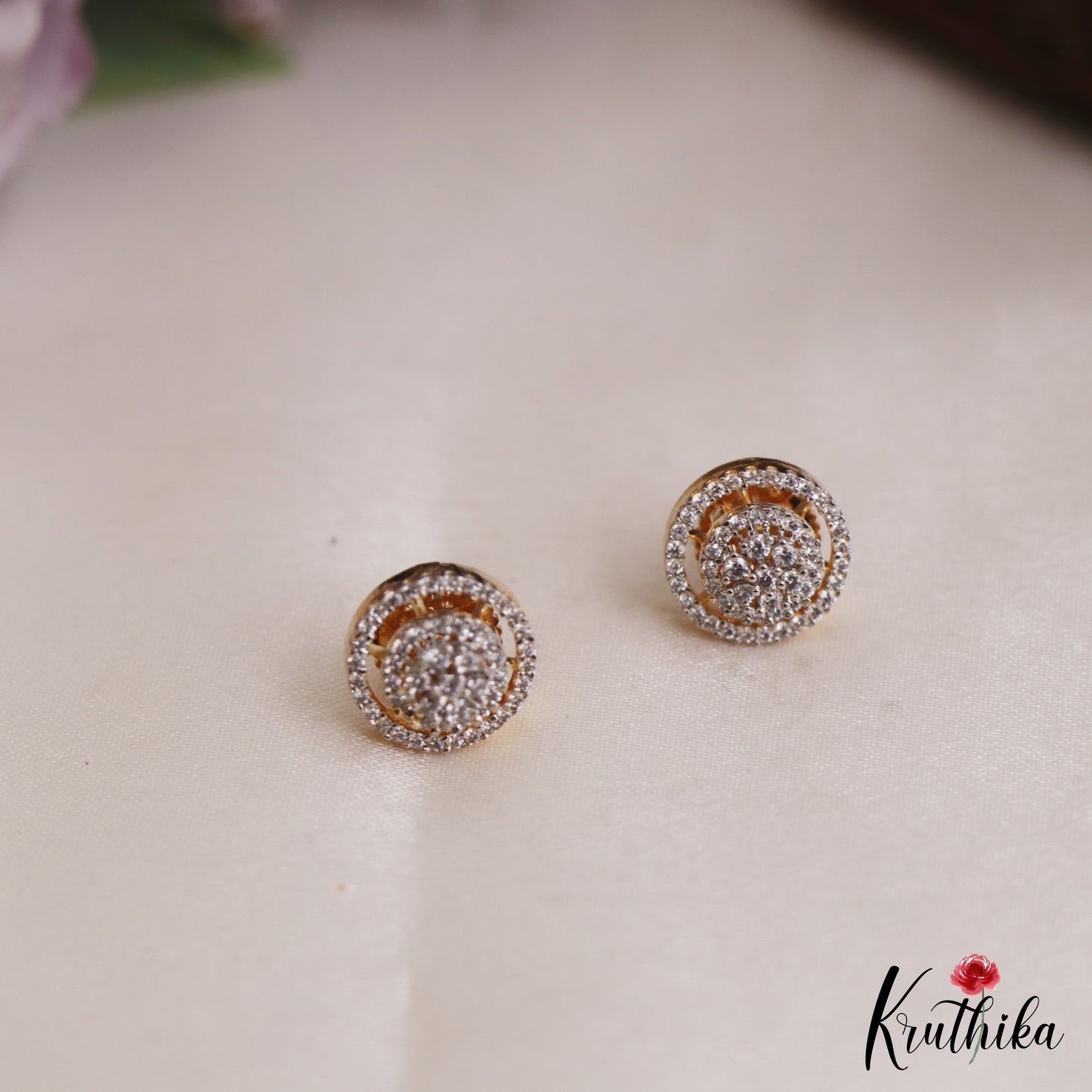 Sparkling Multi Layered Crystal & Pearl Haaram With Floral Accents LH2127 (Available In 7 Colors)
