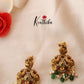 Jadau peacock green beads necklace NC1032