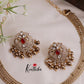 Trendy Victorian Peacock Hasli Ruby Necklace NC2046