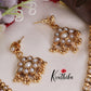 Beautiful Two-in-One Reversible Floral Kemp Necklace Set with Earrings NC2389