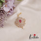 Simple CZ Sparkling Maang Tikka With Pearl Drop MT320 (Available In 3 Colors)