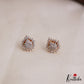 Elegant Multi Layered Crystal & Pearl Haaram With Floral Accents LH2130 (Available In 6 Colors)