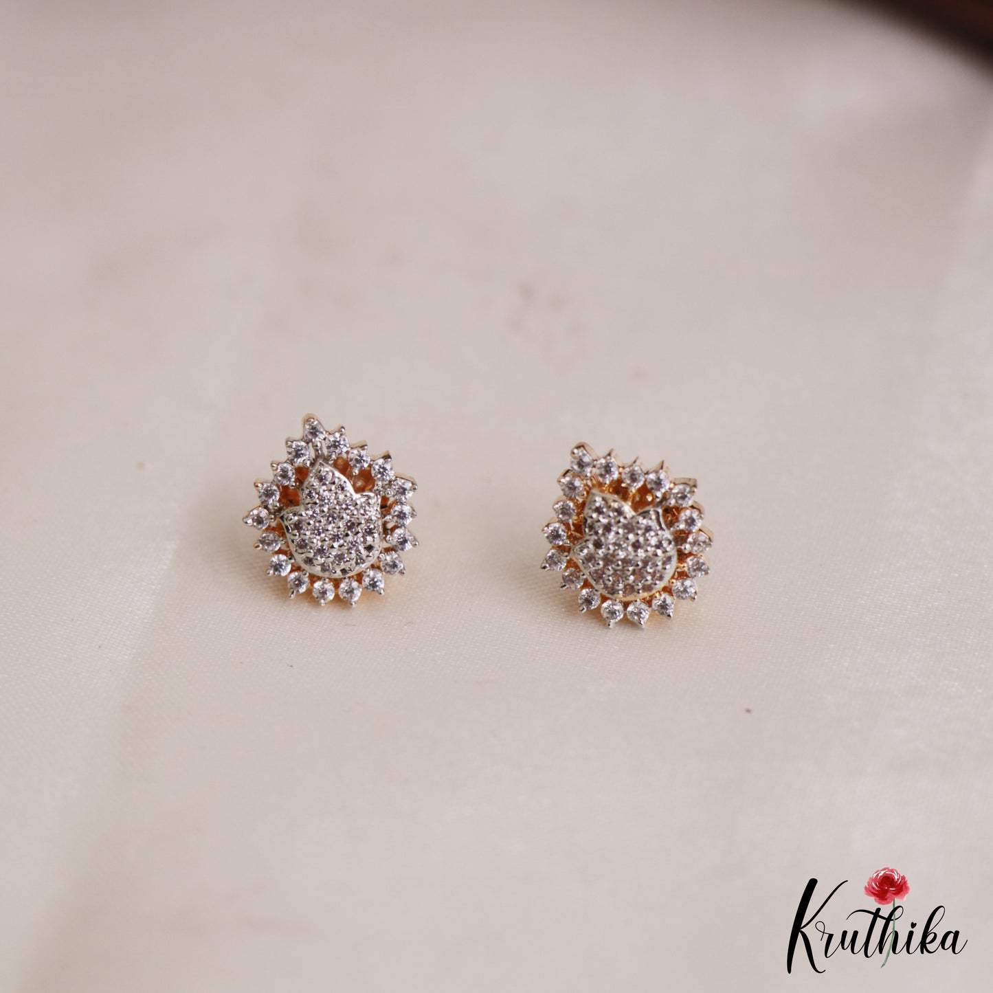 Elegant Multi Layered Crystal & Pearl Haaram With Floral Accents LH2130 (Available In 6 Colors)