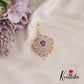 Simple CZ Sparkling Maang Tikka With Pearl Drop MT320 (Available In 3 Colors)