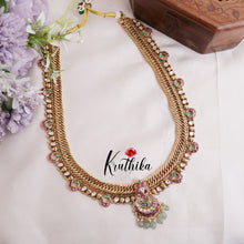 Elegant No-Idol Jadau Floral Jalebi style Necklace LH1899