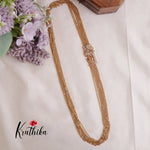 Beautiful Four Layer Radha Krishna Chandra Haaram with side AD pendant LH1904