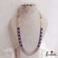 Sparkling Multi Layered Crystal & Pearl Haaram With Floral Accents LH2127 (Available In 7 Colors)