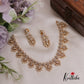 Trendy CZ Sparkling Floral Necklace Set NC2413