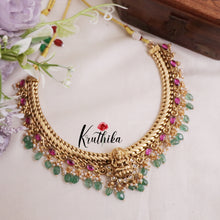 Beautiful Temple Lakshmi Jadau Floral Jalebi style Necklace NC2052