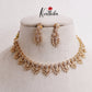 Trendy CZ Sparkling Floral Necklace Set NC2413