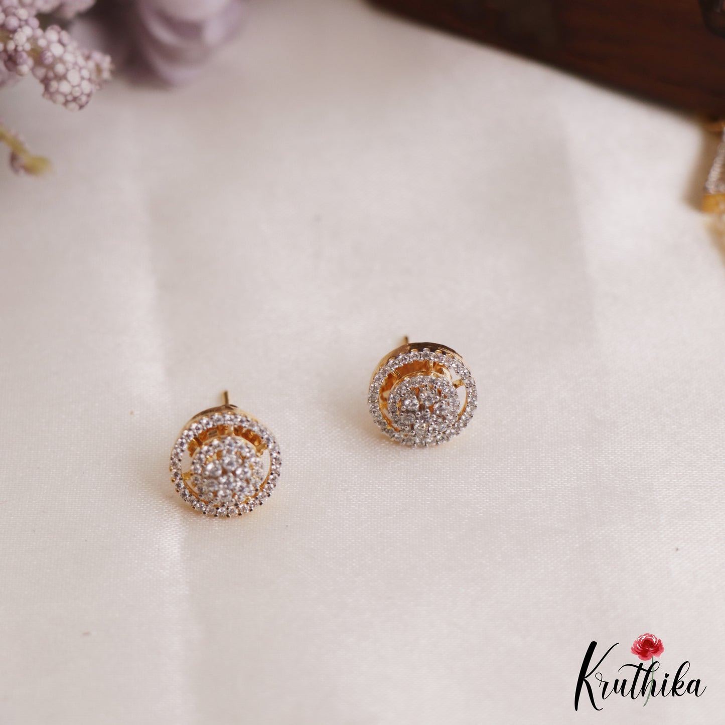 Sparkling Multi Layered Crystal & Pearl Haaram With Floral Accents LH2127 (Available In 7 Colors)