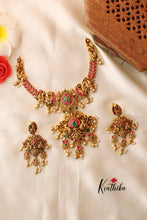 Jadau No Idol PEacock necklace set NC920