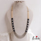 Sparkling Multi Layered Crystal & Pearl Haaram With Floral Accents LH2127 (Available In 7 Colors)