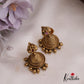 Beautiful Antique Peacock Motifs Jhumkas With Golden Bead Drops E913