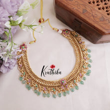 Beautiful No-Idol Jadau Floral Jalebi style Necklace NC2049