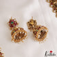 Gorgeous Antique Nagas Mango Lakshmi Motifs Jadau Haaram With Rice Pearl Drops LH2137