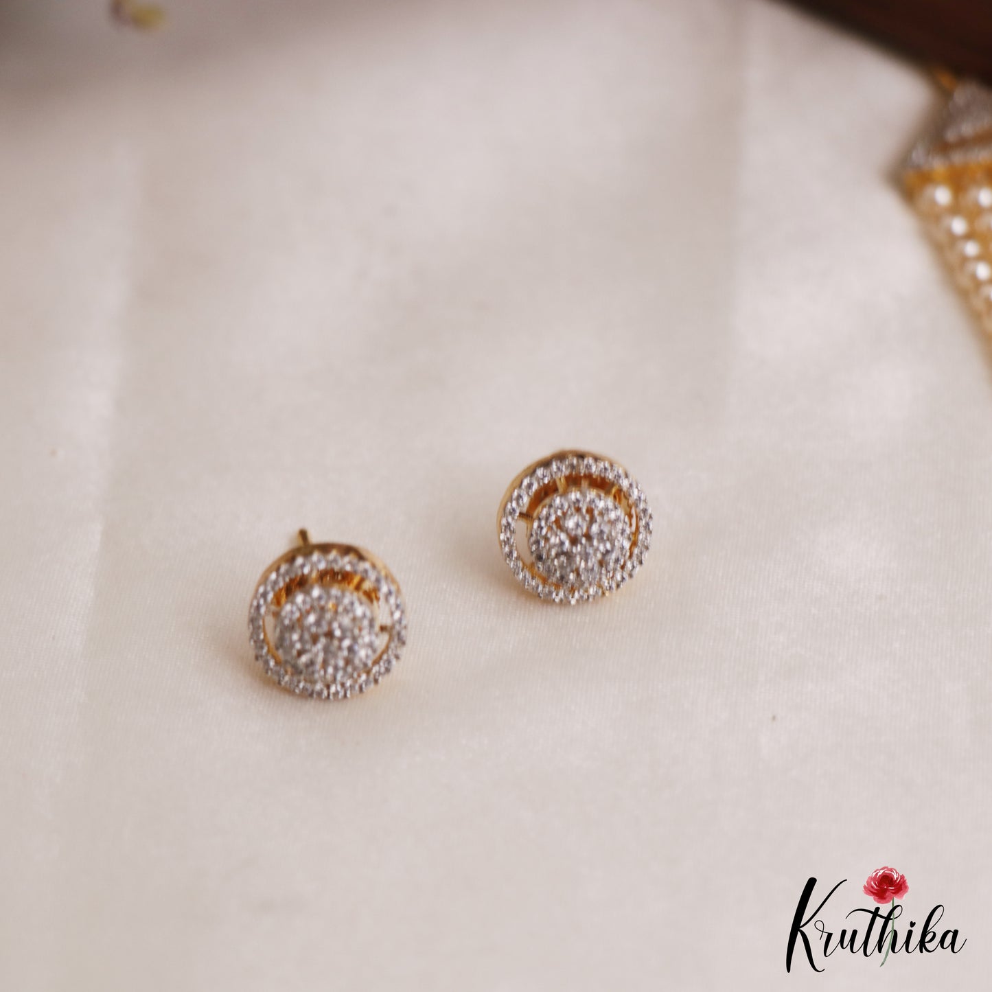 Sparkling Multi Layered Crystal & Pearl Haaram With Floral Accents LH2127 (Available In 7 Colors)