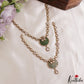 Classic Floral Motifs Polki CZ Victorian Necklace NC3190 (Available In 4 Colors)
