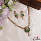 Classic Floral Motifs Polki CZ Victorian Necklace NC3190 (Available In 4 Colors)