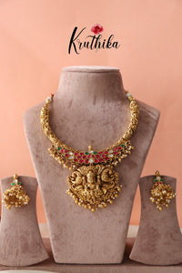 Premium Jadau Nagas Lakshmi necklace NC828