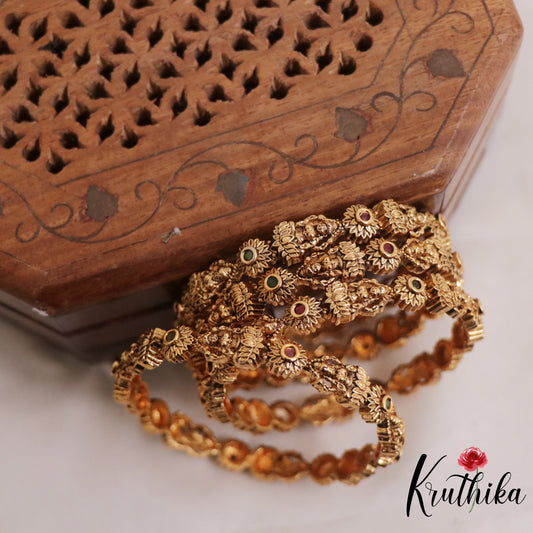 Beautiful Lakshmi Floral Bangles B312 (Set of 4)