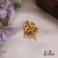 Trendy Peacock Motifs Kemp Jada Billa With Pearl Drops J350