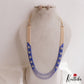 Classic Multi Layered Crystal & Pearl Haaram With Floral Accents LH2128 (Available In 8 Colors)