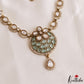 Classic Floral Motifs Polki CZ Victorian Necklace NC3190 (Available In 4 Colors)