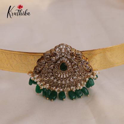 Simple Light Weight CZ Sparking Peacock Victorian Hip Belt V289 (Available in 4 Colours)