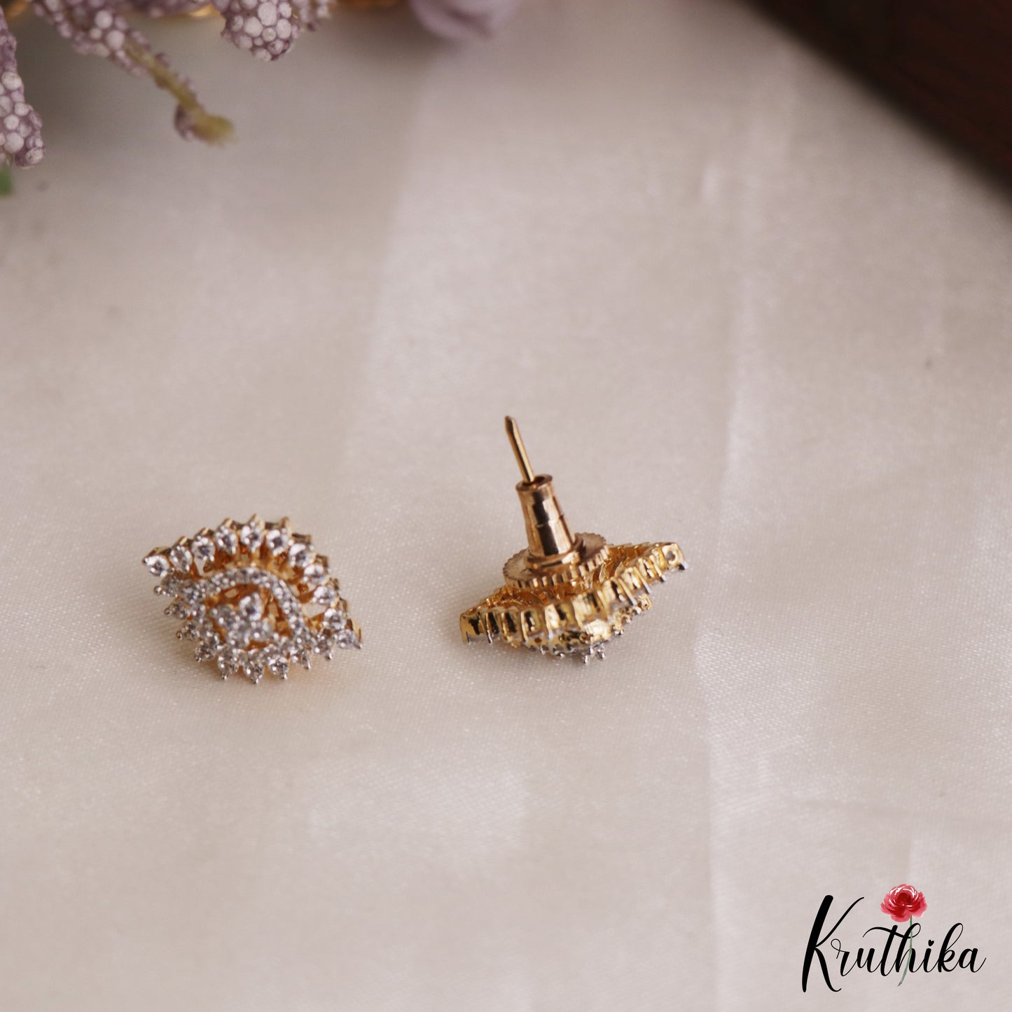 Classic Multi Layered Crystal & Pearl Haaram With Floral Accents LH2128 (Available In 8 Colors)