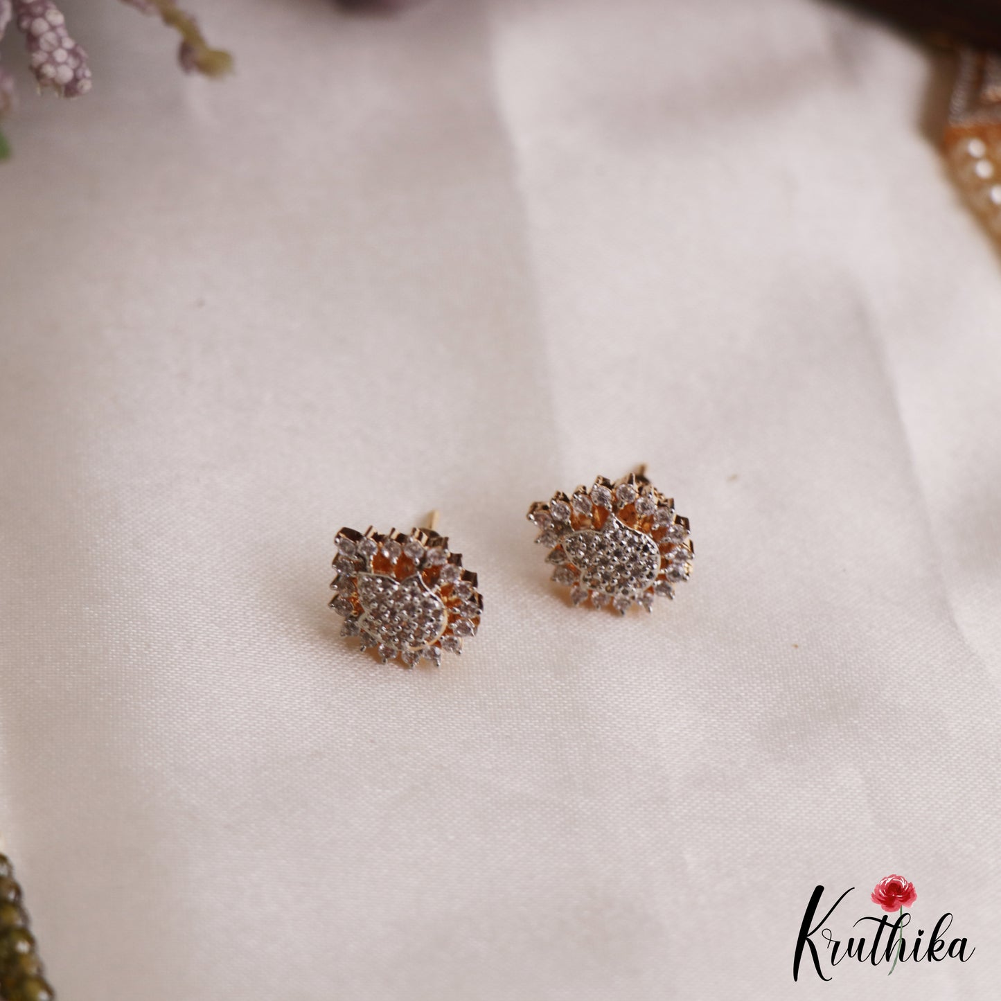Elegant Multi Layered Crystal & Pearl Haaram With Floral Accents LH2130 (Available In 6 Colors)