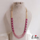 Elegant Multi Layered Crystal & Pearl Haaram With Floral Accents LH2130 (Available In 6 Colors)