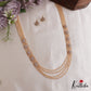 Classic Multi Layered Crystal & Pearl Haaram With Floral Accents LH2128 (Available In 8 Colors)