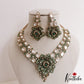 Stunning Rose Blossom Polki Victorian Necklace NC3057 (Available In 2 Colors)