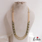 Classic Multi Layered Crystal & Pearl Haaram With Floral Accents LH2128 (Available In 8 Colors)