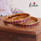 Royal Jadau Bangles B306 (Set of 2 Bangles) (Available in 2 Colours)
