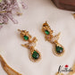 Beautiful Peacock Motifs CZ Victorian Hasli Necklace NC3058 (Available In 2 Colors)