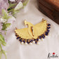 Stunning Peacock Motifs Jadau Pendant With Pearl Bead Drops PS306 (Available In 3 Colors)