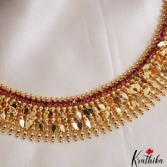 Classic Gold-Tone Kemp Stone Choker NC3092