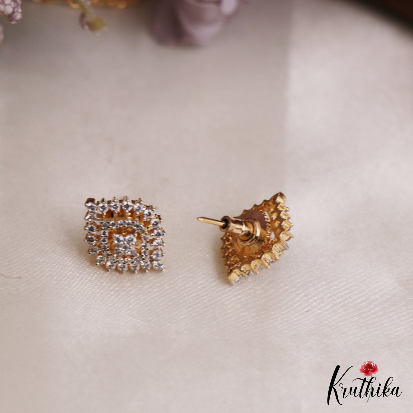 Elegant Multi Layered Crystal & Pearl Haaram With Floral Accents LH2130 (Available In 6 Colors)