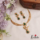 Beautiful Peacock Motifs CZ Victorian Hasli Necklace NC3058 (Available In 2 Colors)